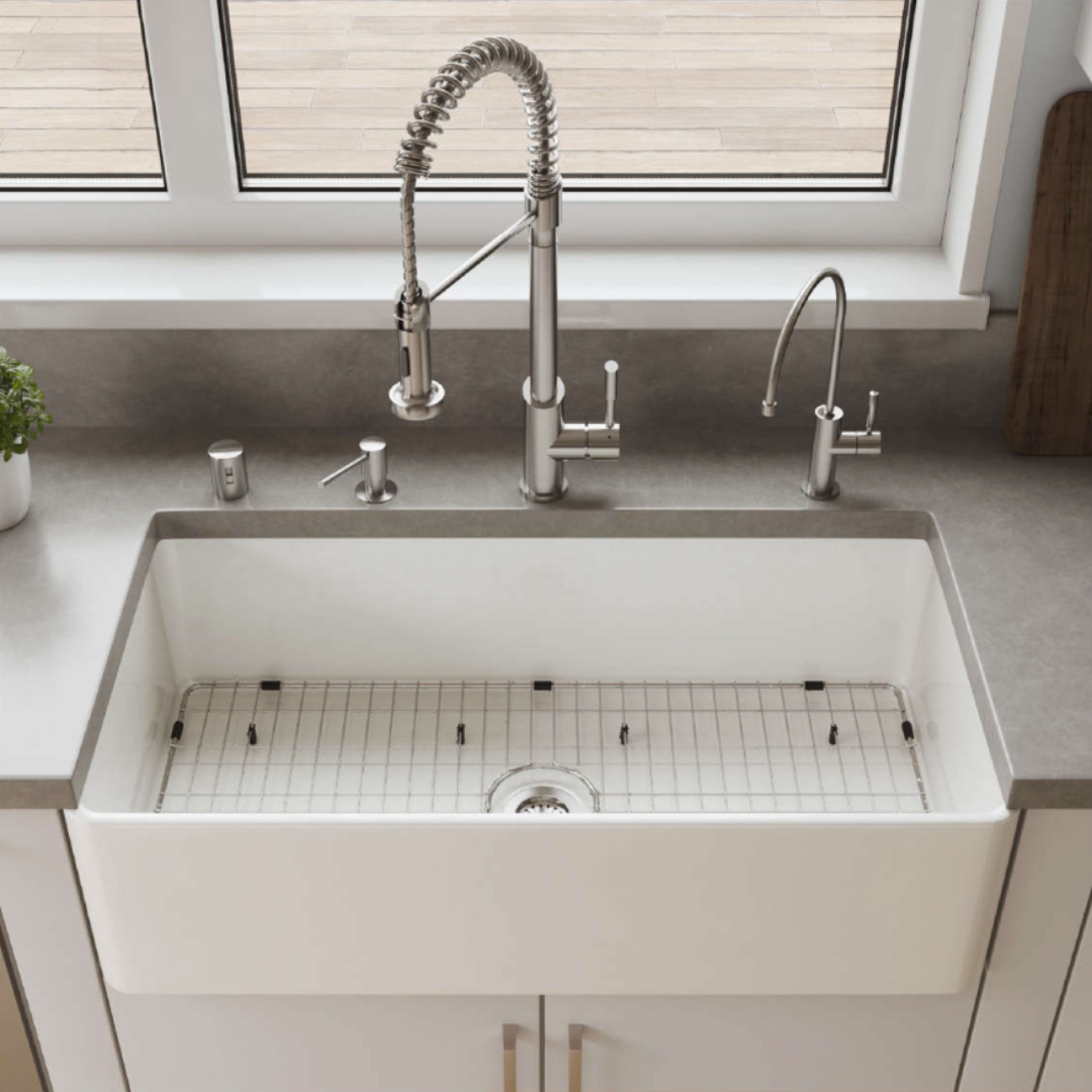 KS2418 | KS3018 - Farmhouse Kitchen Sink by TUSCANI | Souqify