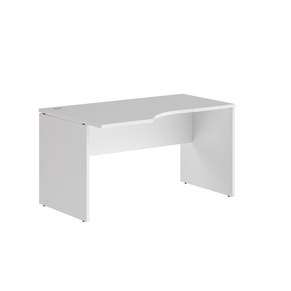 L SHAPE CLUSTER OF 01 WORKSTATION, MADE IN E1 LAMINATE CHIPBOPARD, WITH WOODEN MODESTY PANEL AND LEGS by Treejar | Souqify