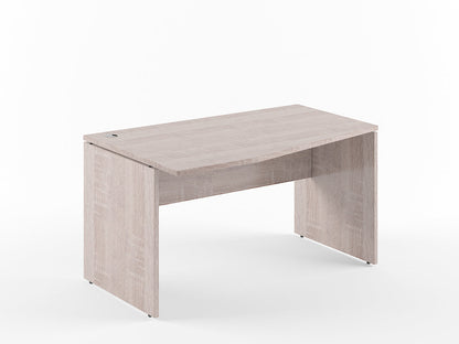 L SHAPE CLUSTER OF 01 WORKSTATION, MADE IN E1 LAMINATE CHIPBOPARD, WITH WOODEN MODESTY PANEL AND LEGS by Treejar | Souqify