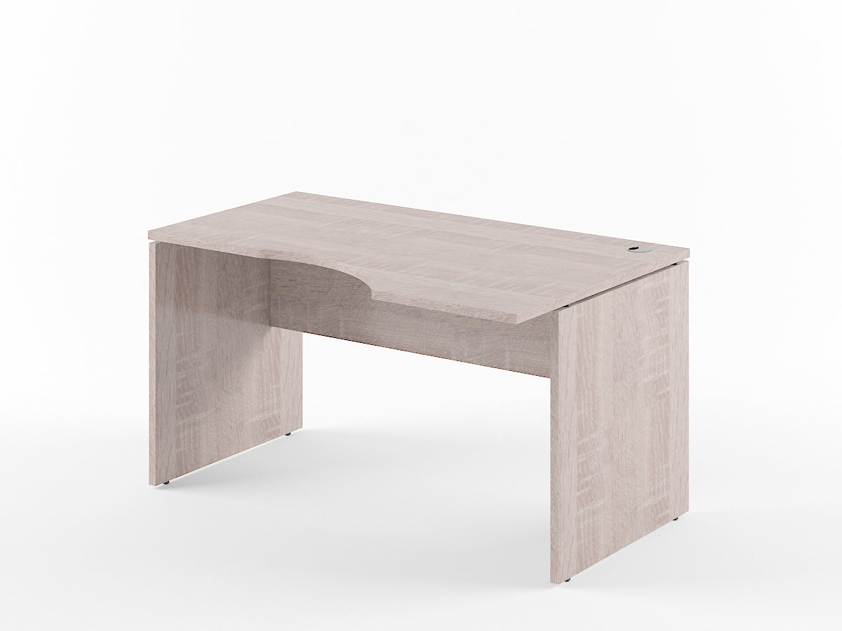 L SHAPE CLUSTER OF 01 WORKSTATION, MADE IN E1 LAMINATE CHIPBOPARD, WITH WOODEN MODESTY PANEL AND LEGS by Treejar | Souqify
