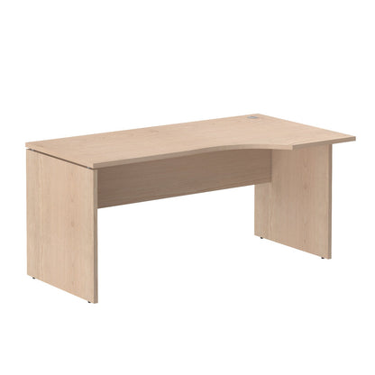 L SHAPE CLUSTER OF 01 WORKSTATION, MADE IN E1 LAMINATE CHIPBOPARD, WITH WOODEN MODESTY PANEL AND LEGS by Treejar | Souqify
