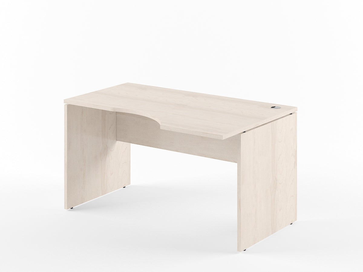 L SHAPE CLUSTER OF 01 WORKSTATION, MADE IN E1 LAMINATE CHIPBOPARD, WITH WOODEN MODESTY PANEL AND LEGS by Treejar | Souqify
