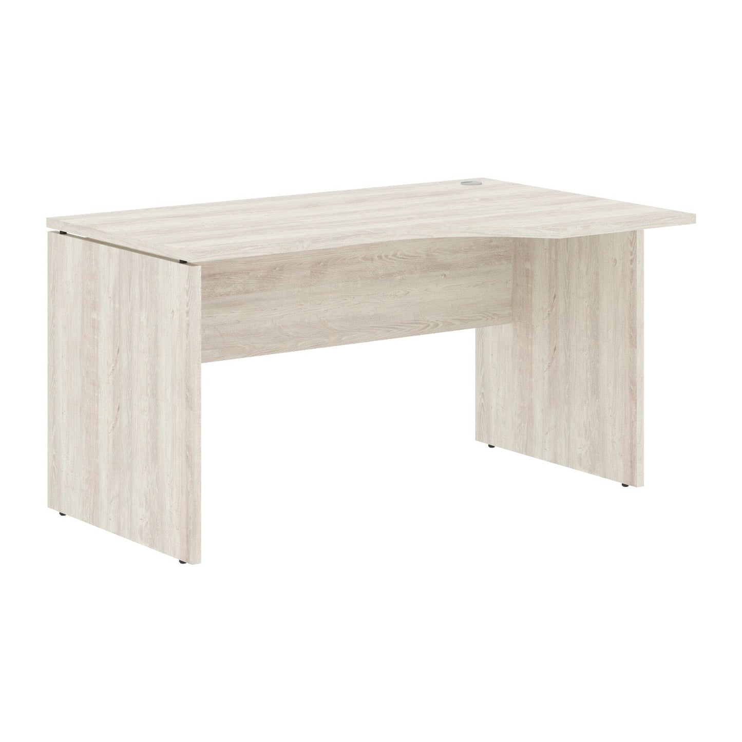 L SHAPE CLUSTER OF 01 WORKSTATION, MADE IN E1 LAMINATE CHIPBOPARD, WITH WOODEN MODESTY PANEL AND LEGS by Treejar | Souqify