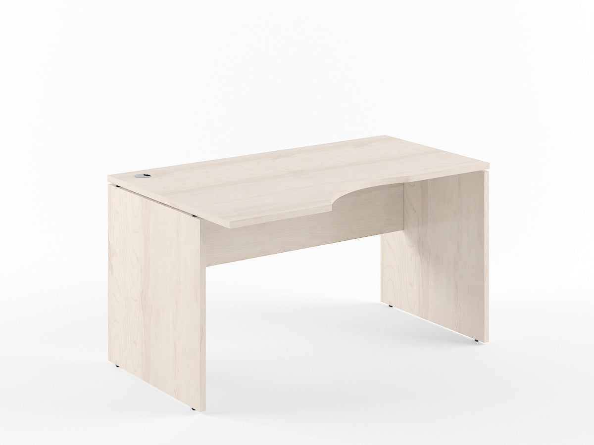 L SHAPE CLUSTER OF 01 WORKSTATION, MADE IN E1 LAMINATE CHIPBOPARD, WITH WOODEN MODESTY PANEL AND LEGS by Treejar | Souqify