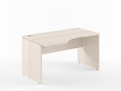 L SHAPE CLUSTER OF 01 WORKSTATION, MADE IN E1 LAMINATE CHIPBOPARD, WITH WOODEN MODESTY PANEL AND LEGS by Treejar | Souqify