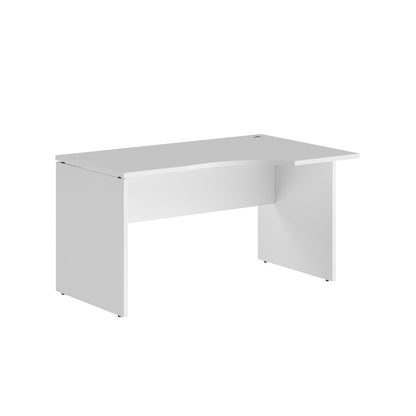 L SHAPE CLUSTER OF 01 WORKSTATION, MADE IN E1 LAMINATE CHIPBOPARD, WITH WOODEN MODESTY PANEL AND LEGS by Treejar | Souqify