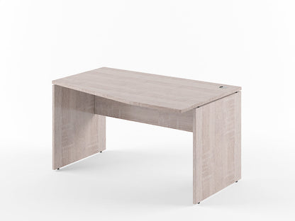 L SHAPE CLUSTER OF 01 WORKSTATION, MADE IN E1 LAMINATE CHIPBOPARD, WITH WOODEN MODESTY PANEL AND LEGS by Treejar | Souqify