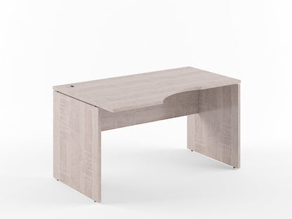 L SHAPE CLUSTER OF 01 WORKSTATION, MADE IN E1 LAMINATE CHIPBOPARD, WITH WOODEN MODESTY PANEL AND LEGS by Treejar | Souqify