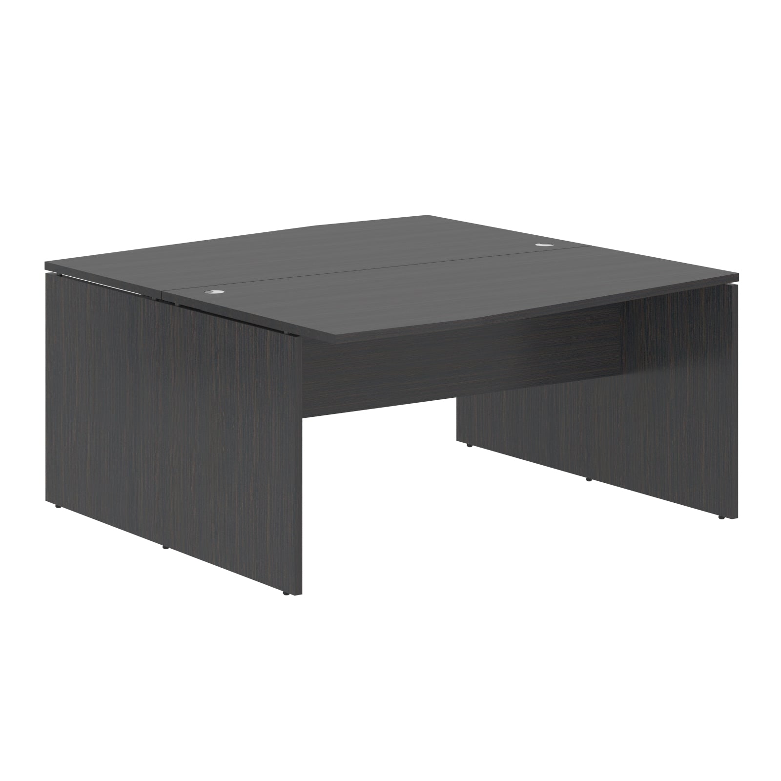 L SHAPE CLUSTER OF 02 WORKSTATION, MADE IN E1 LAMINATE CHIPBOPARD, WITH WOODEN MODESTY PANEL AND LEGS by Treejar | Souqify