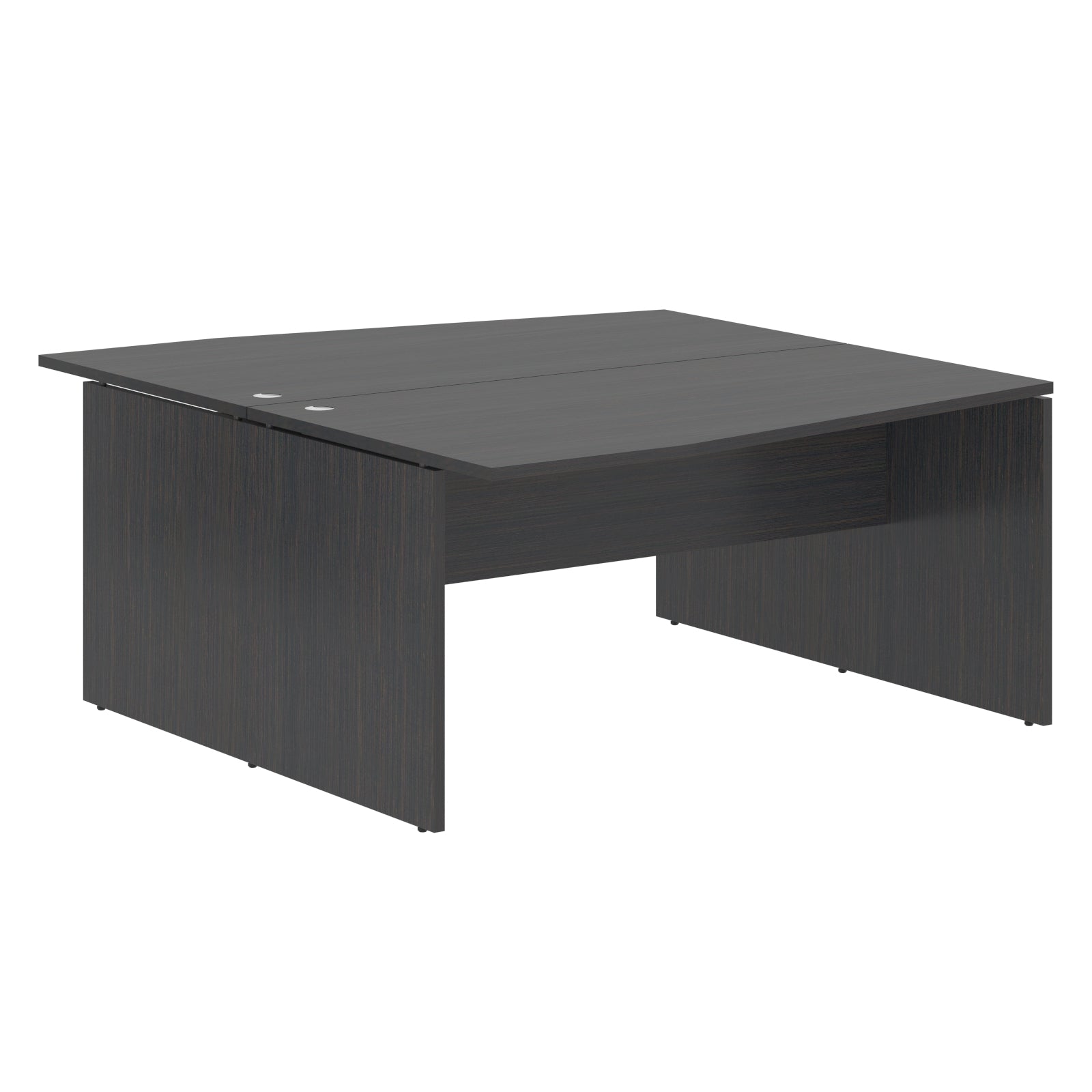 L SHAPE CLUSTER OF 02 WORKSTATION, MADE IN E1 LAMINATE CHIPBOPARD, WITH WOODEN MODESTY PANEL AND LEGS by Treejar | Souqify