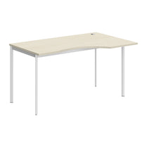 L SHAPE DESK MADE IN 25MM MFC TOP, E1 LAMINATE CHIPBOARD 40X20MM METAL FRAMES by Treejar | Souqify