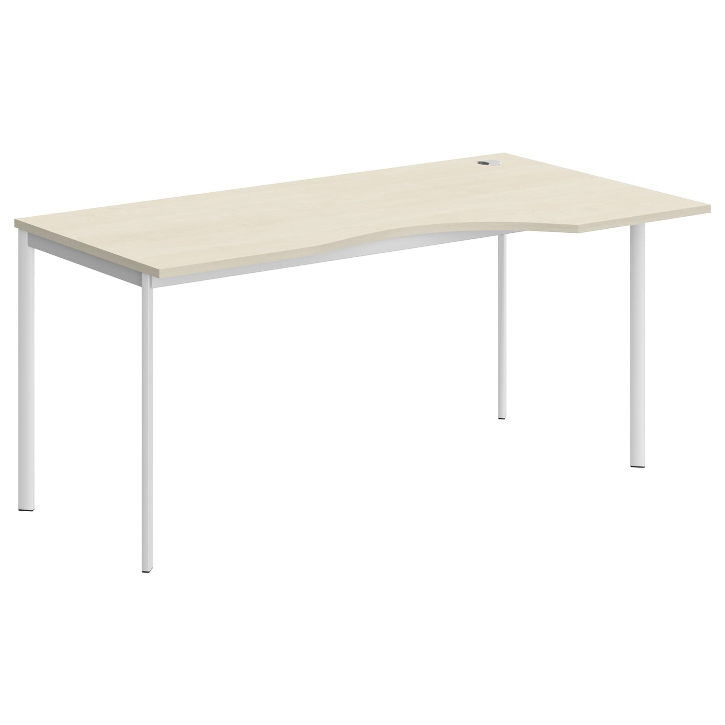 L SHAPE DESK MADE IN 25MM MFC TOP, E1 LAMINATE CHIPBOARD 40X20MM METAL FRAMES by Treejar | Souqify