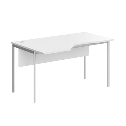 L SHAPE DESK MADE IN 25MM MFC TOP, E1 LAMINATE CHIPBOARD 40X20MM METAL FRAMES by Treejar | Souqify