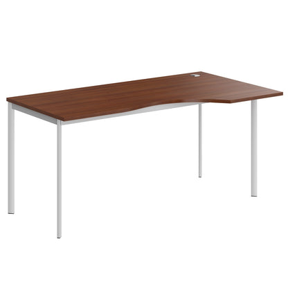 L SHAPE DESK MADE IN 25MM MFC TOP, E1 LAMINATE CHIPBOARD 40X20MM METAL FRAMES by Treejar | Souqify