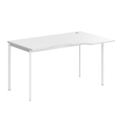L SHAPE DESK MADE IN 25MM MFC TOP, E1 LAMINATE CHIPBOARD 40X20MM METAL FRAMES by Treejar | Souqify