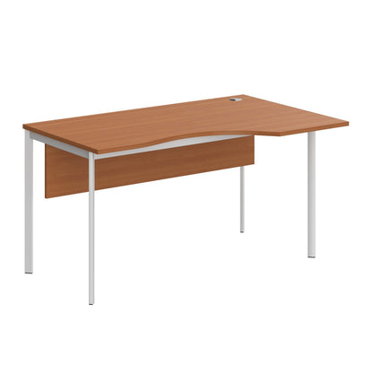 L SHAPE DESK MADE IN 25MM MFC TOP, E1 LAMINATE CHIPBOARD 40X20MM METAL FRAMES by Treejar | Souqify