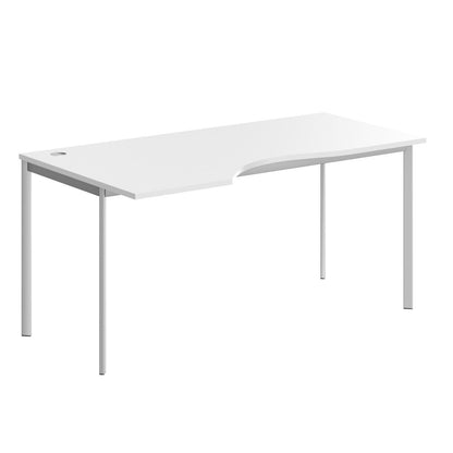 L SHAPE DESK MADE IN 25MM MFC TOP, E1 LAMINATE CHIPBOARD 40X20MM METAL FRAMES by Treejar | Souqify