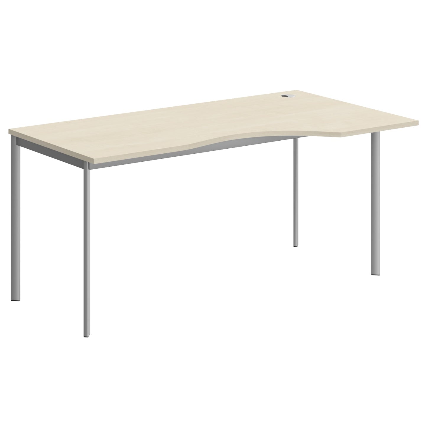 L SHAPE DESK MADE IN 25MM MFC TOP, E1 LAMINATE CHIPBOARD 40X20MM METAL FRAMES by Treejar | Souqify