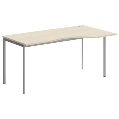 L SHAPE DESK MADE IN 25MM MFC TOP, E1 LAMINATE CHIPBOARD 40X20MM METAL FRAMES by Treejar | Souqify