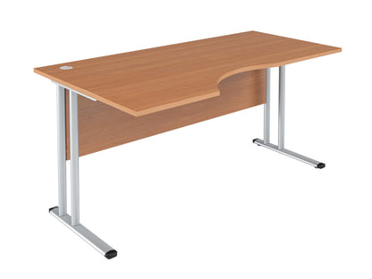 L SHAPE DESK MADE IN 25MM MFC TOP, E1 LAMINATE CHIPBOARD 40X20MM METAL FRAMES by Treejar | Souqify