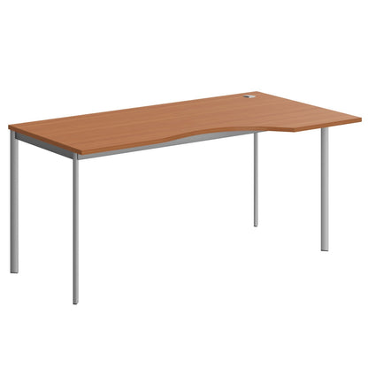 L SHAPE DESK MADE IN 25MM MFC TOP, E1 LAMINATE CHIPBOARD 40X20MM METAL FRAMES by Treejar | Souqify