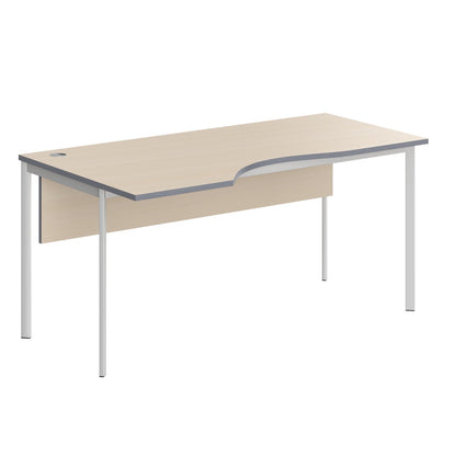 L SHAPE DESK MADE IN 25MM MFC TOP, E1 LAMINATE CHIPBOARD 40X20MM METAL FRAMES by Treejar | Souqify