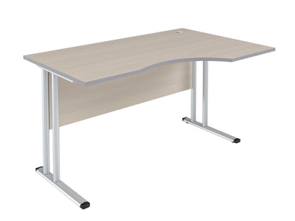 L SHAPE DESK MADE IN 25MM MFC TOP, E1 LAMINATE CHIPBOARD 40X20MM METAL FRAMES by Treejar | Souqify