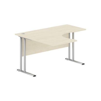 L SHAPE DESK MADE IN 25MM MFC TOP, E1 LAMINATE CHIPBOARD 40X20MM METAL FRAMES by Treejar | Souqify