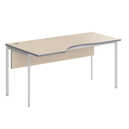 L SHAPE DESK MADE IN 25MM MFC TOP, E1 LAMINATE CHIPBOARD 40X20MM METAL FRAMES by Treejar | Souqify