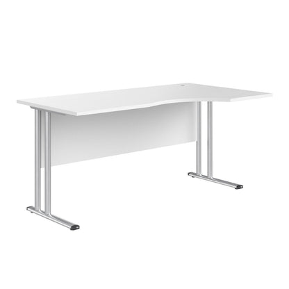 L SHAPE DESK MADE IN 25MM MFC TOP, E1 LAMINATE CHIPBOARD 40X20MM METAL FRAMES by Treejar | Souqify