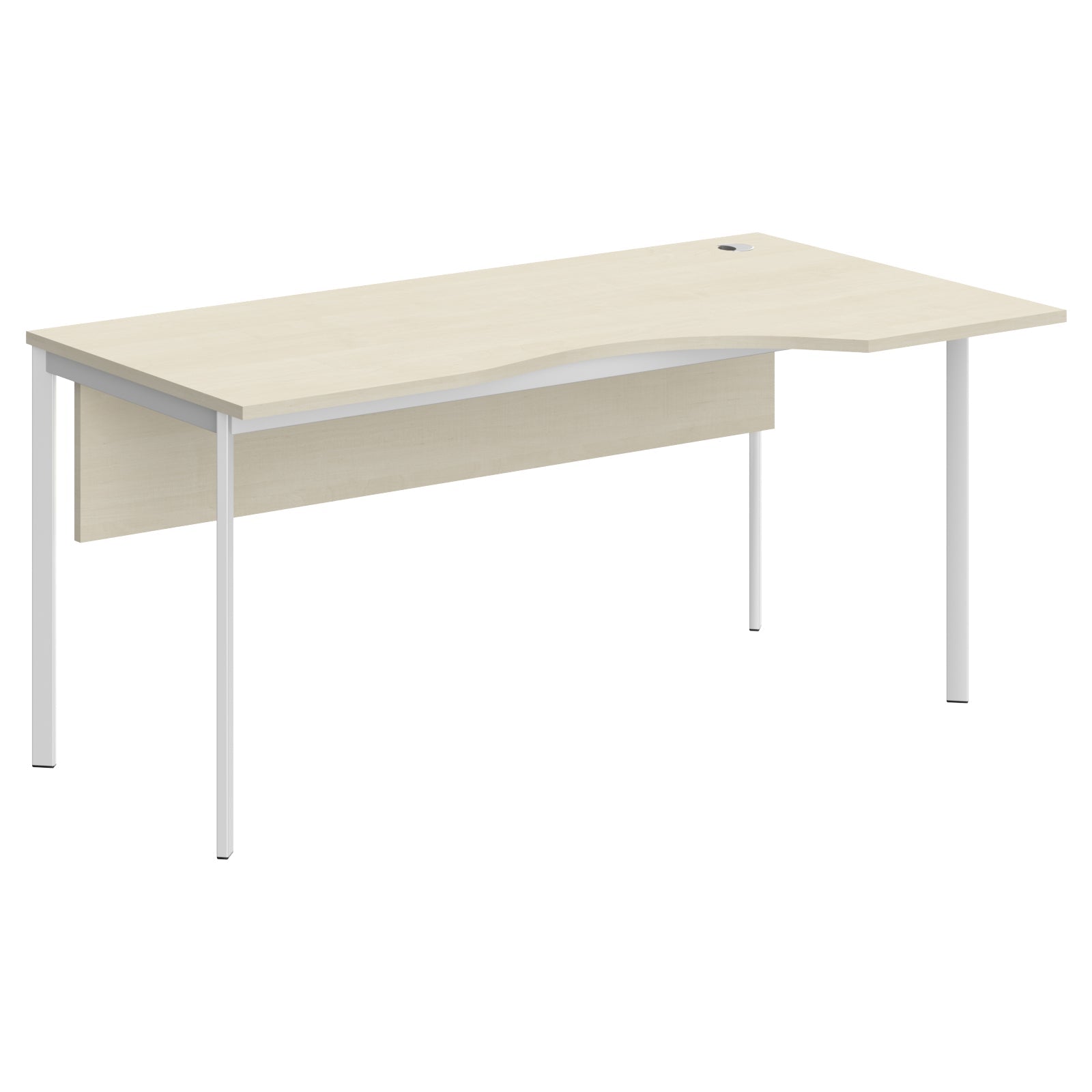 L SHAPE DESK MADE IN 25MM MFC TOP, E1 LAMINATE CHIPBOARD 40X20MM METAL FRAMES by Treejar | Souqify