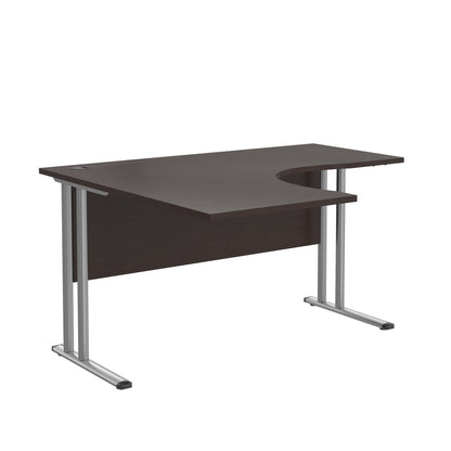 L SHAPE DESK MADE IN 25MM MFC TOP, E1 LAMINATE CHIPBOARD 40X20MM METAL FRAMES by Treejar | Souqify