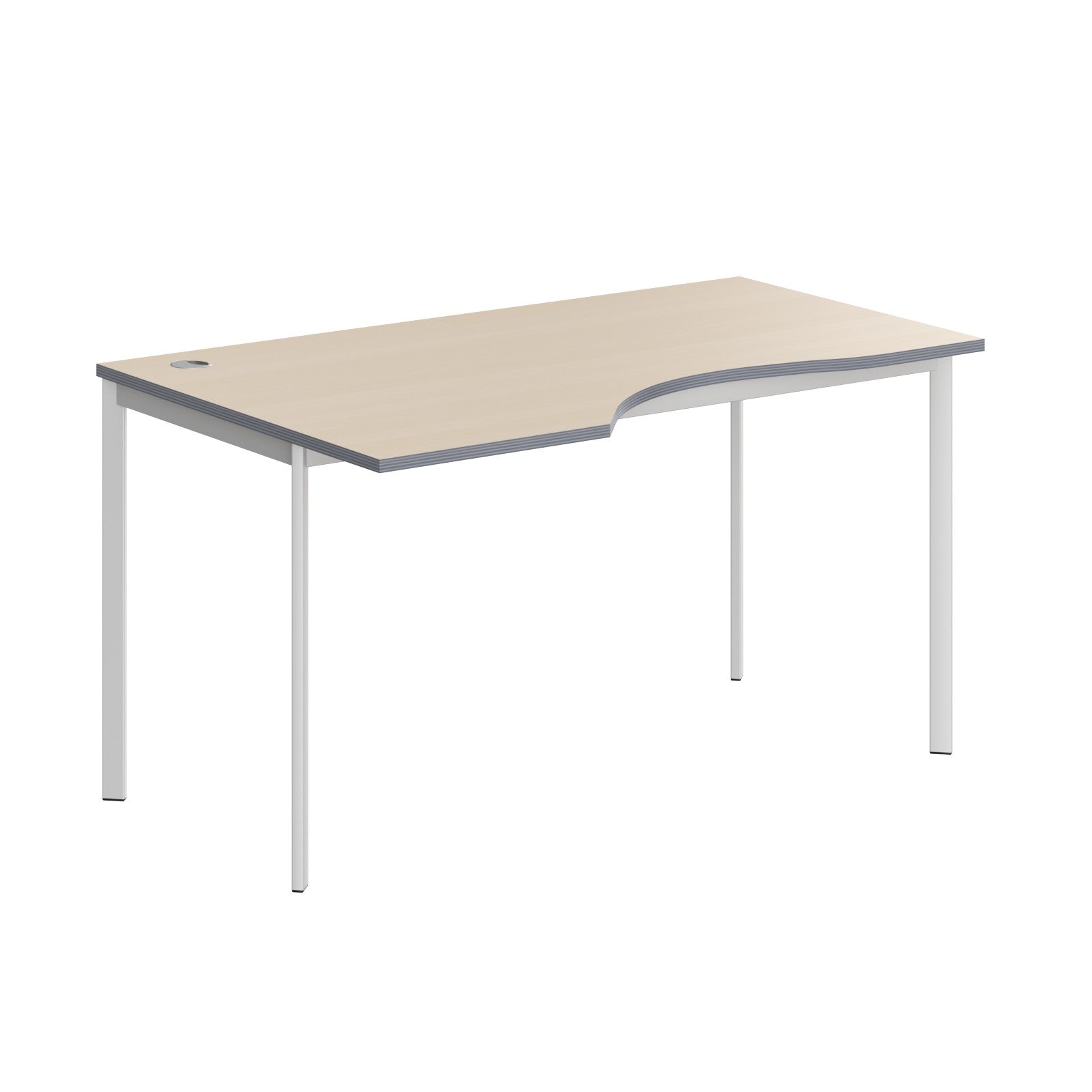 L SHAPE DESK MADE IN 25MM MFC TOP, E1 LAMINATE CHIPBOARD 40X20MM METAL FRAMES by Treejar | Souqify