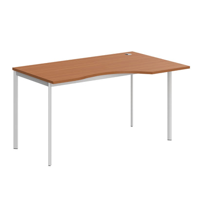 L SHAPE DESK MADE IN 25MM MFC TOP, E1 LAMINATE CHIPBOARD 40X20MM METAL FRAMES by Treejar | Souqify