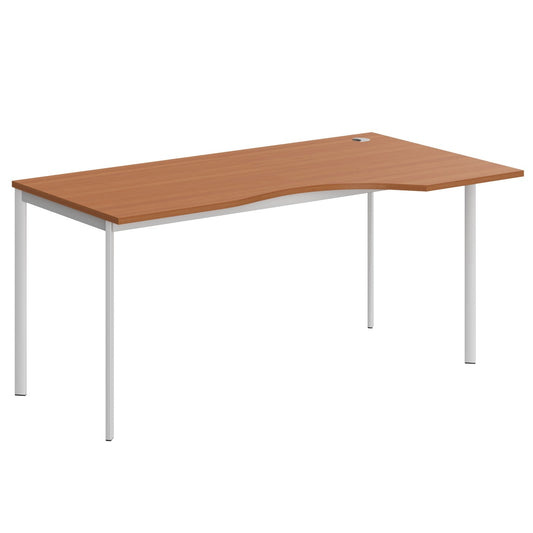 L SHAPE DESK MADE IN 25MM MFC TOP, E1 LAMINATE CHIPBOARD 40X20MM METAL FRAMES by Treejar | Souqify