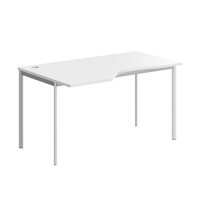 L SHAPE DESK MADE IN 25MM MFC TOP, E1 LAMINATE CHIPBOARD 40X20MM METAL FRAMES by Treejar | Souqify
