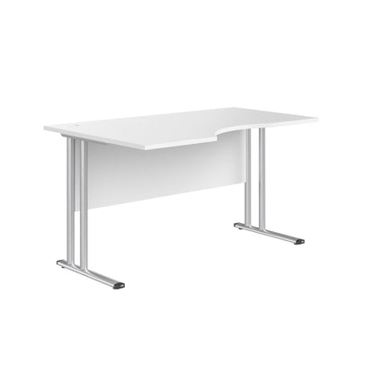 L SHAPE DESK MADE IN 25MM MFC TOP, E1 LAMINATE CHIPBOARD 40X20MM METAL FRAMES by Treejar | Souqify