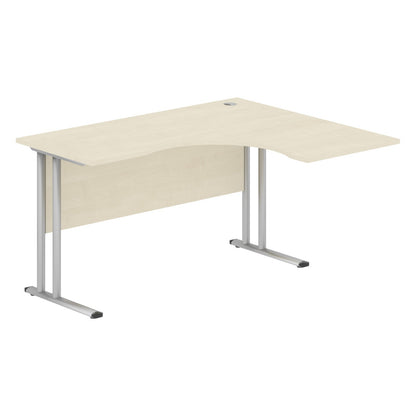 L SHAPE DESK MADE IN 25MM MFC TOP, E1 LAMINATE CHIPBOARD 40X20MM METAL FRAMES by Treejar | Souqify