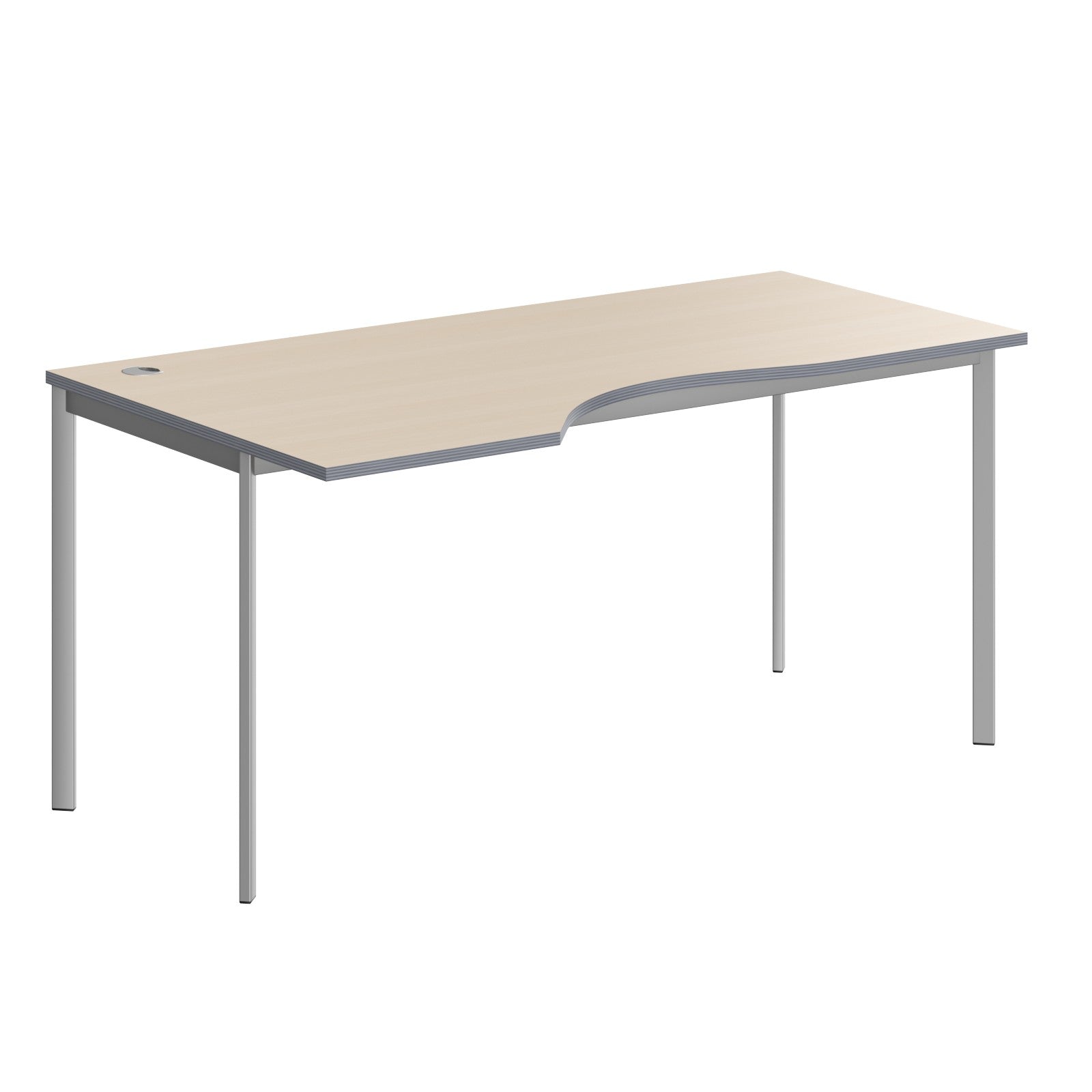 L SHAPE DESK MADE IN 25MM MFC TOP, E1 LAMINATE CHIPBOARD 40X20MM METAL FRAMES by Treejar | Souqify