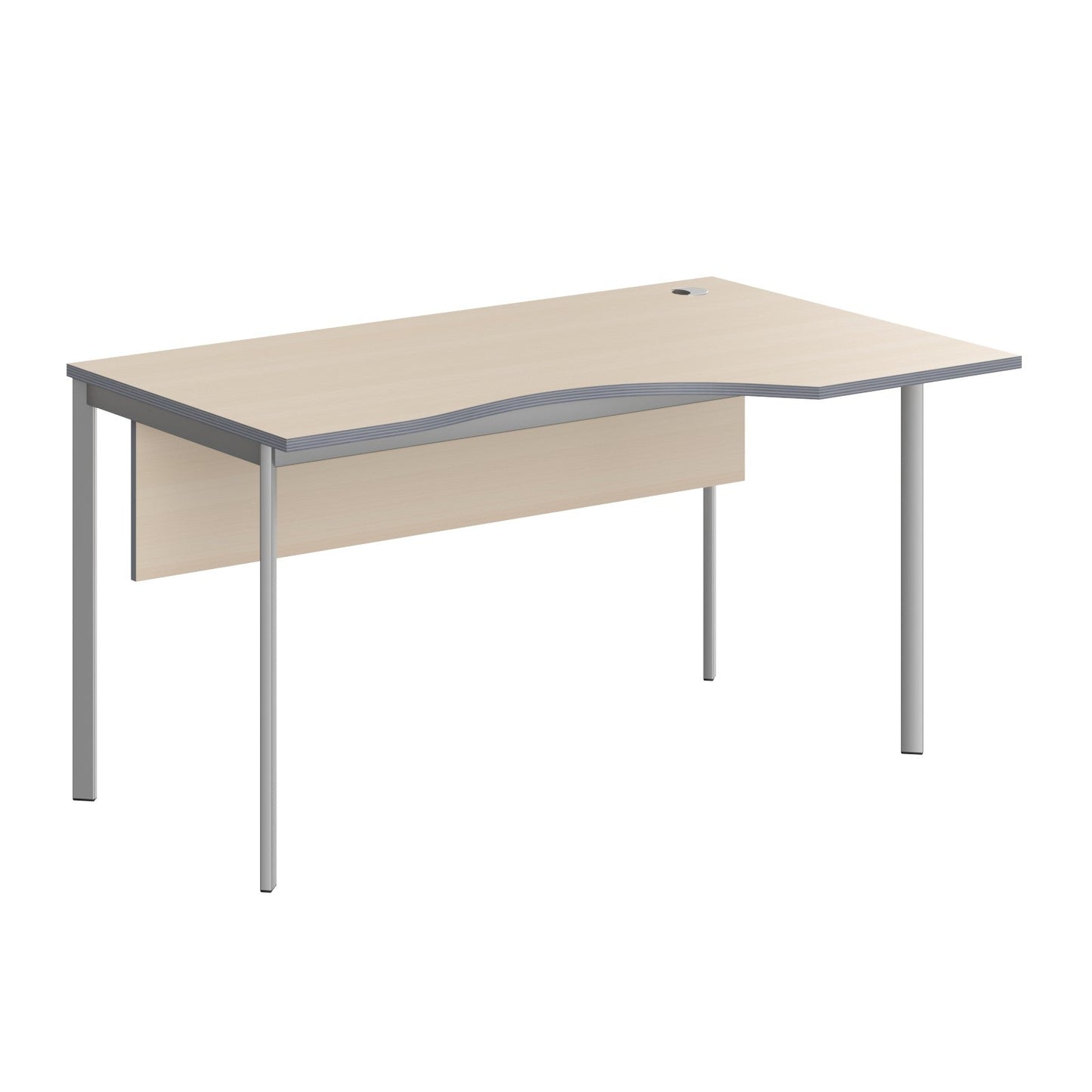 L SHAPE DESK MADE IN 25MM MFC TOP, E1 LAMINATE CHIPBOARD 40X20MM METAL FRAMES by Treejar | Souqify