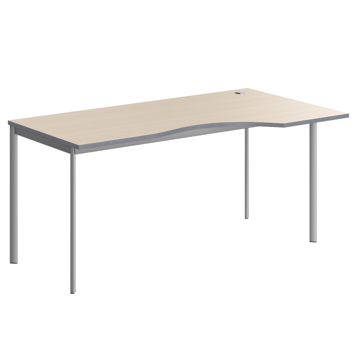 L SHAPE DESK MADE IN 25MM MFC TOP, E1 LAMINATE CHIPBOARD 40X20MM METAL FRAMES by Treejar | Souqify