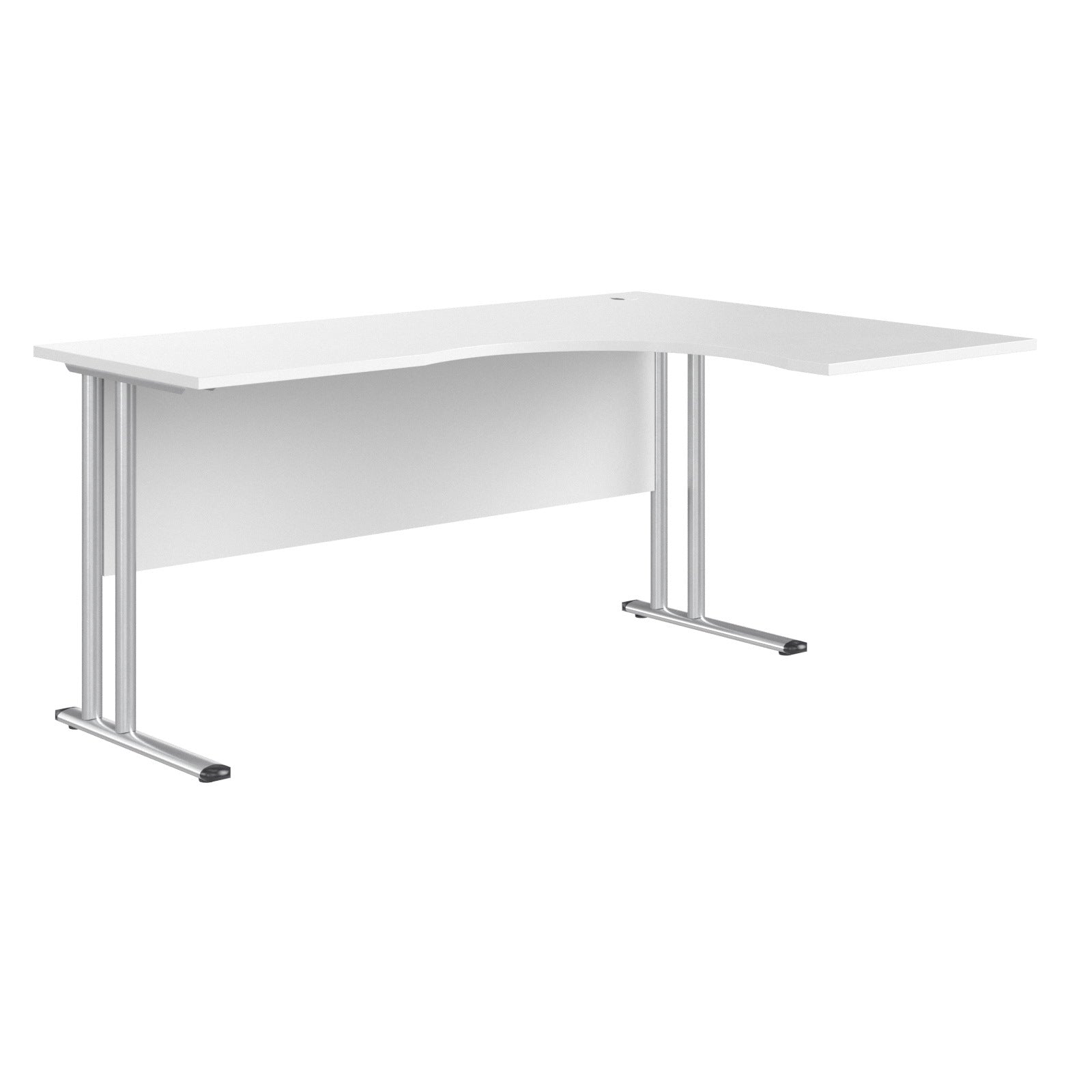 L SHAPE DESK MADE IN 25MM MFC TOP, E1 LAMINATE CHIPBOARD 40X20MM METAL FRAMES by Treejar | Souqify