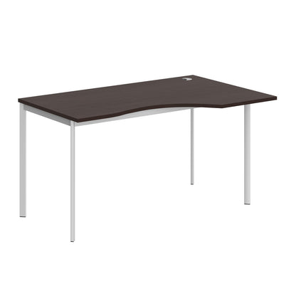 L SHAPE DESK MADE IN 25MM MFC TOP, E1 LAMINATE CHIPBOARD 40X20MM METAL FRAMES by Treejar | Souqify