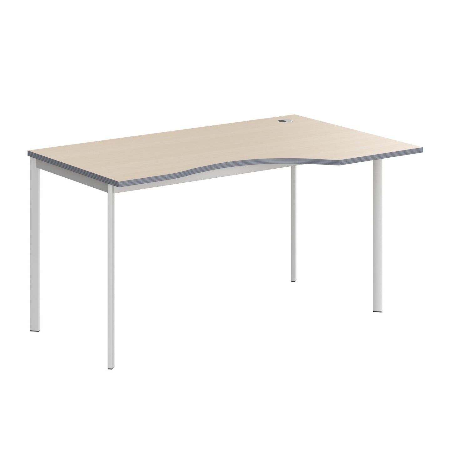 L SHAPE DESK MADE IN 25MM MFC TOP, E1 LAMINATE CHIPBOARD 40X20MM METAL FRAMES by Treejar | Souqify