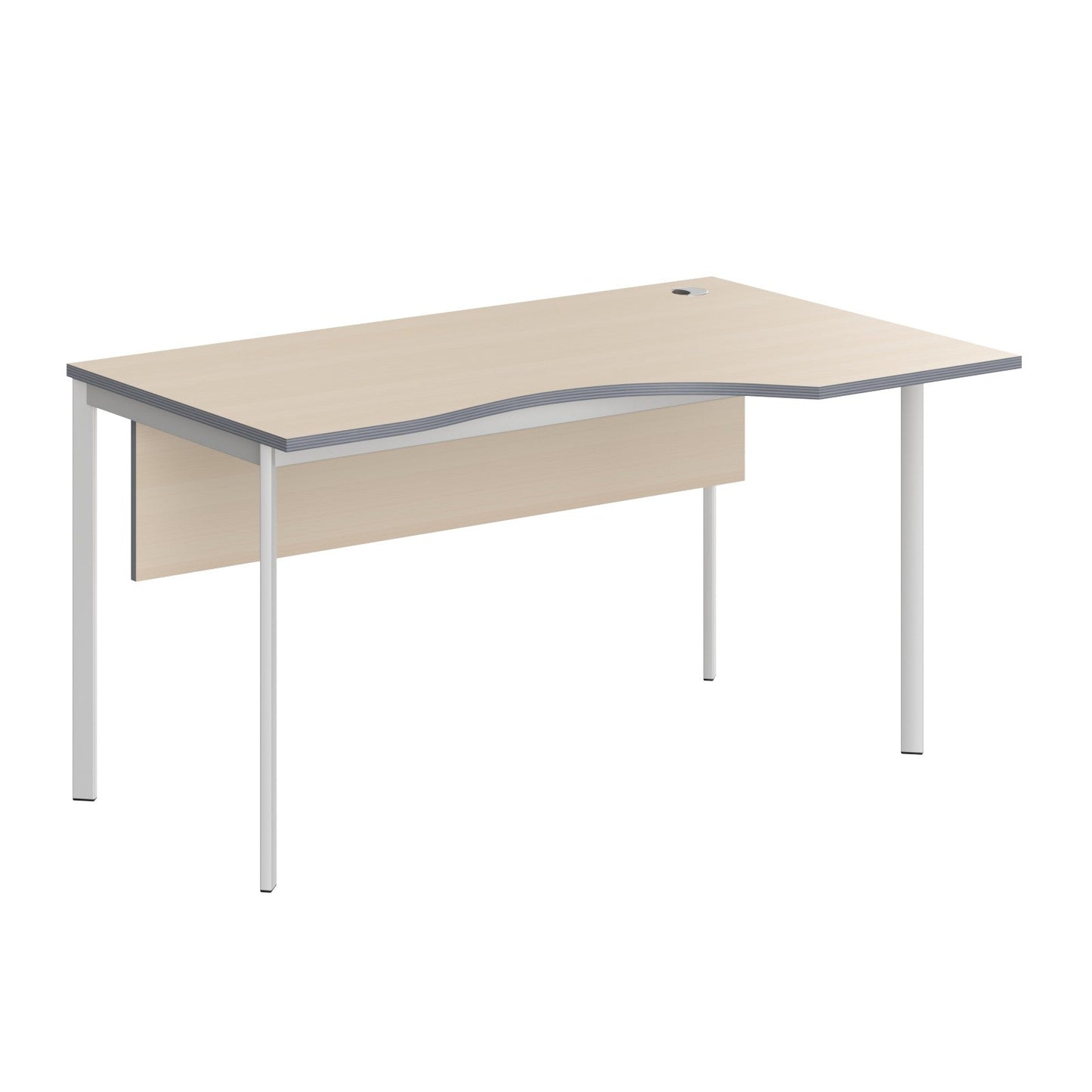 L SHAPE DESK MADE IN 25MM MFC TOP, E1 LAMINATE CHIPBOARD 40X20MM METAL FRAMES by Treejar | Souqify