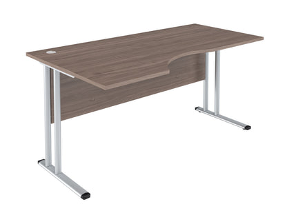 L SHAPE DESK MADE IN 25MM MFC TOP, E1 LAMINATE CHIPBOARD 40X20MM METAL FRAMES by Treejar | Souqify