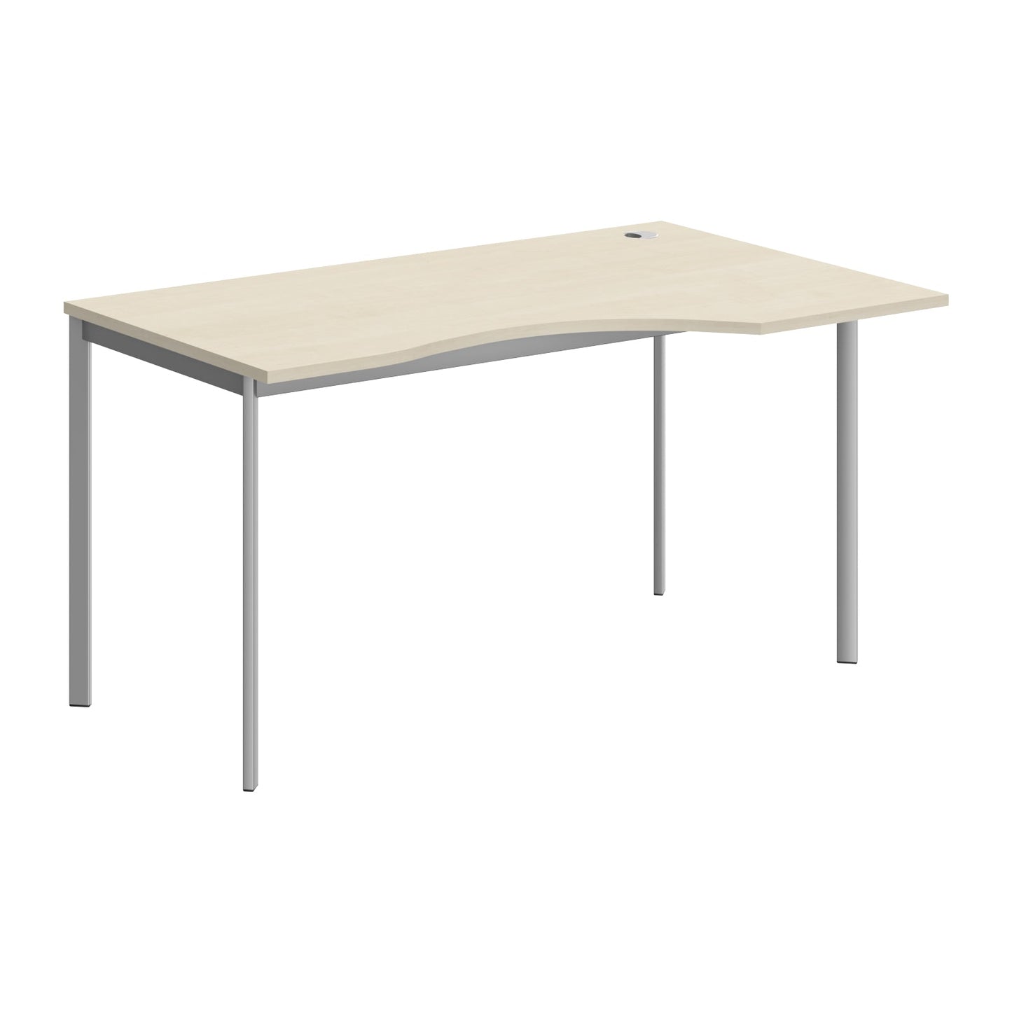 L SHAPE DESK MADE IN 25MM MFC TOP, E1 LAMINATE CHIPBOARD 40X20MM METAL FRAMES by Treejar | Souqify