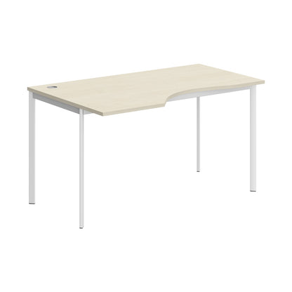 L SHAPE DESK MADE IN 25MM MFC TOP, E1 LAMINATE CHIPBOARD 40X20MM METAL FRAMES by Treejar | Souqify