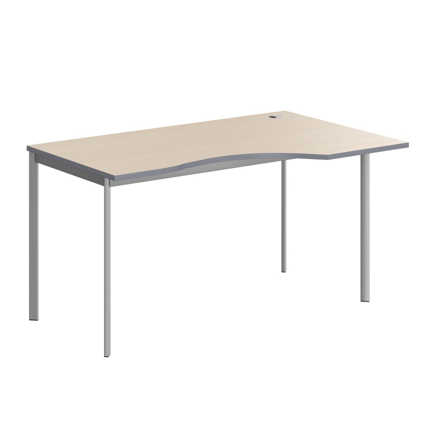 L SHAPE DESK MADE IN 25MM MFC TOP, E1 LAMINATE CHIPBOARD 40X20MM METAL FRAMES by Treejar | Souqify
