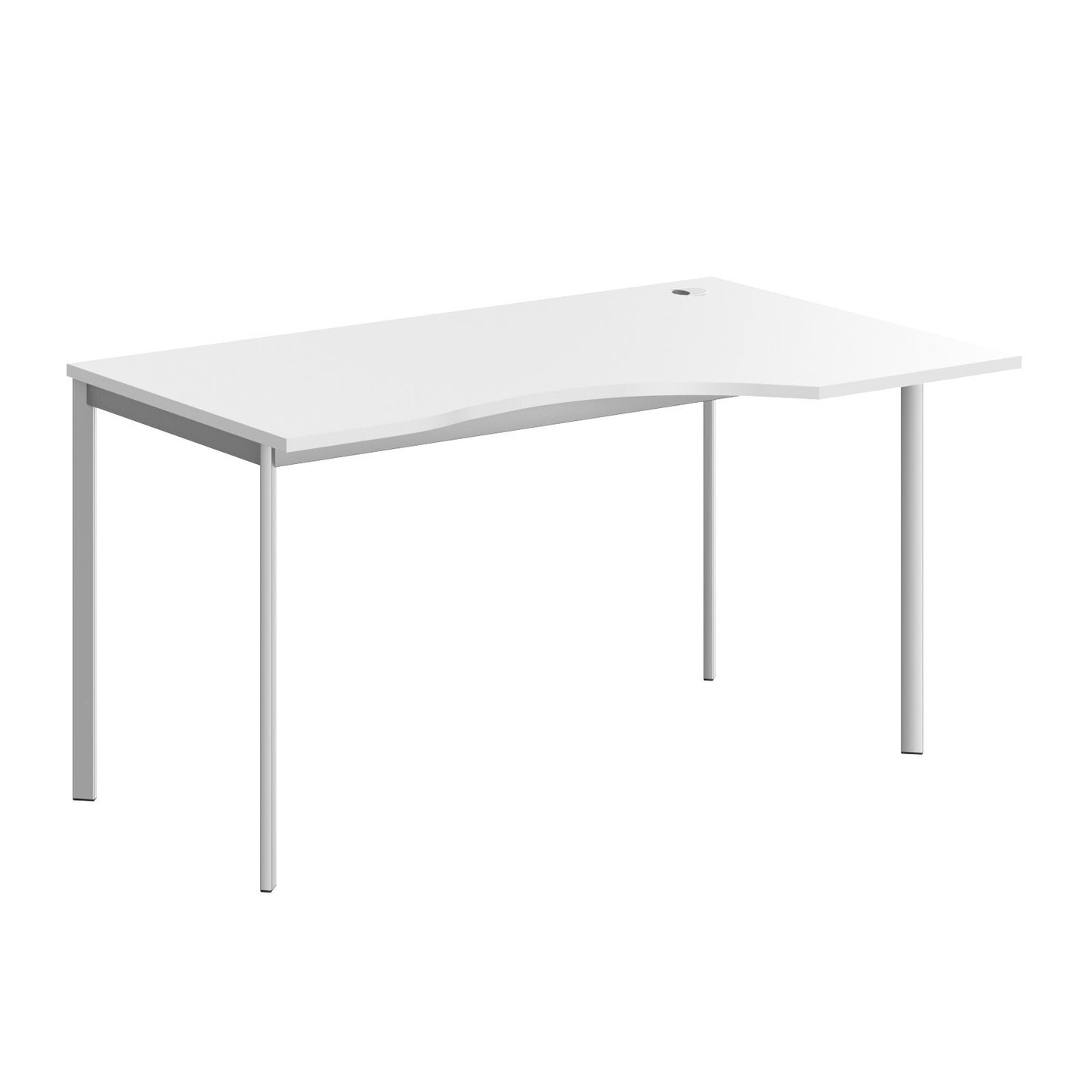 L SHAPE DESK MADE IN 25MM MFC TOP, E1 LAMINATE CHIPBOARD 40X20MM METAL FRAMES by Treejar | Souqify